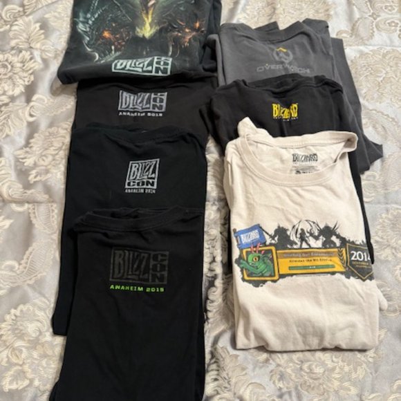 Blizz-Con Blizzard (7) T-Shirt Bundle - Picture 1 of 14
